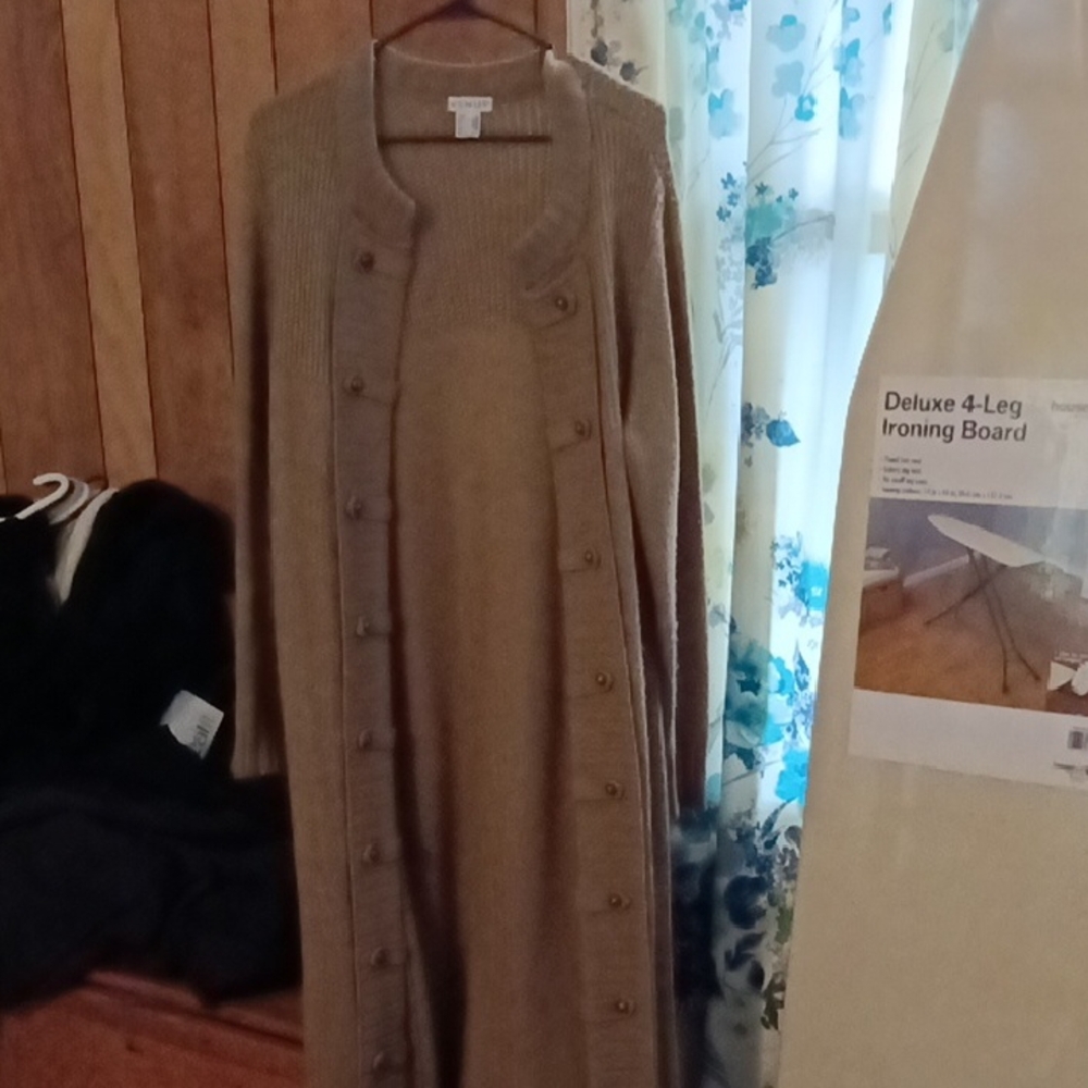 VENUS Tan Button Detailing Cardigan Sweater